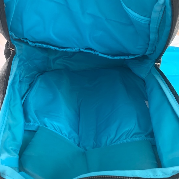 New Large Gray Diaper Backpack Bag Stroller Straps